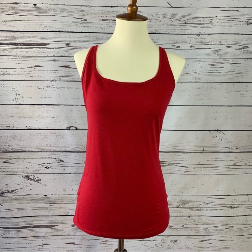 Eddie Bauer Outdoor Red Tank Top Size Extra Small